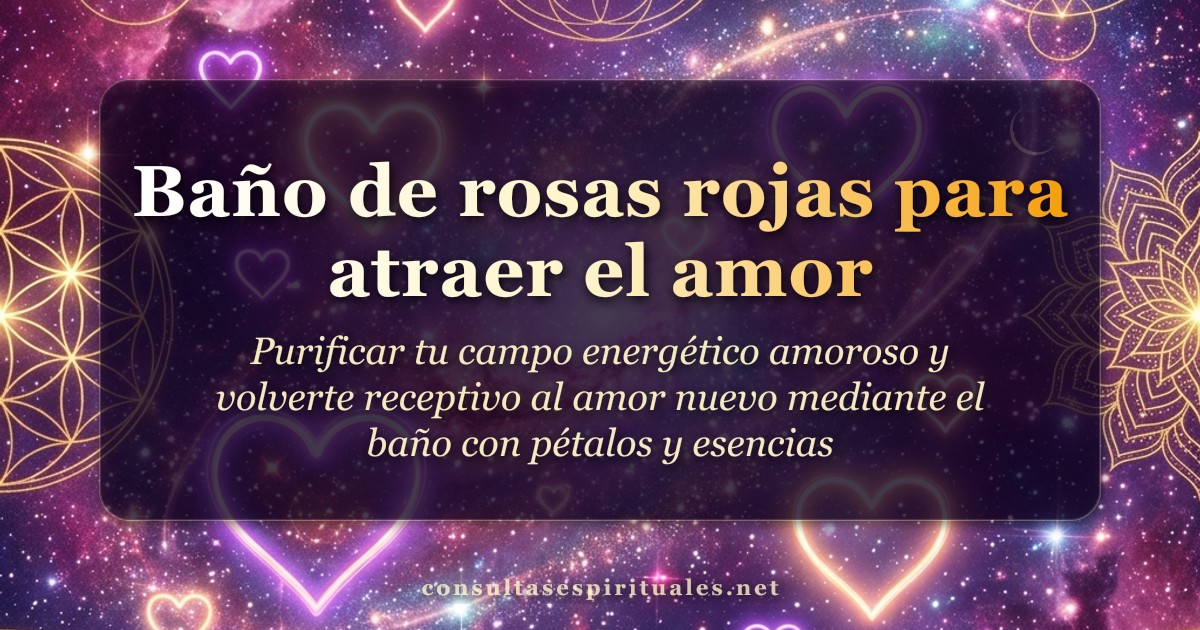 Baño de rosas para atraer el amor verdadero