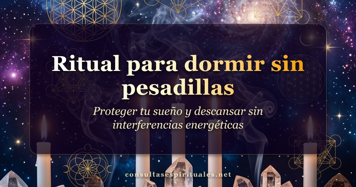 Ritual ancestral para dormir sin pesadillas